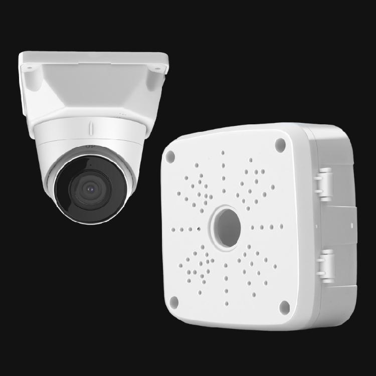 Versatile Hoisting Camera Mounting Junction Box Plastic Enclosure With Integrated Cable Storage Ceiling Wall Mountable