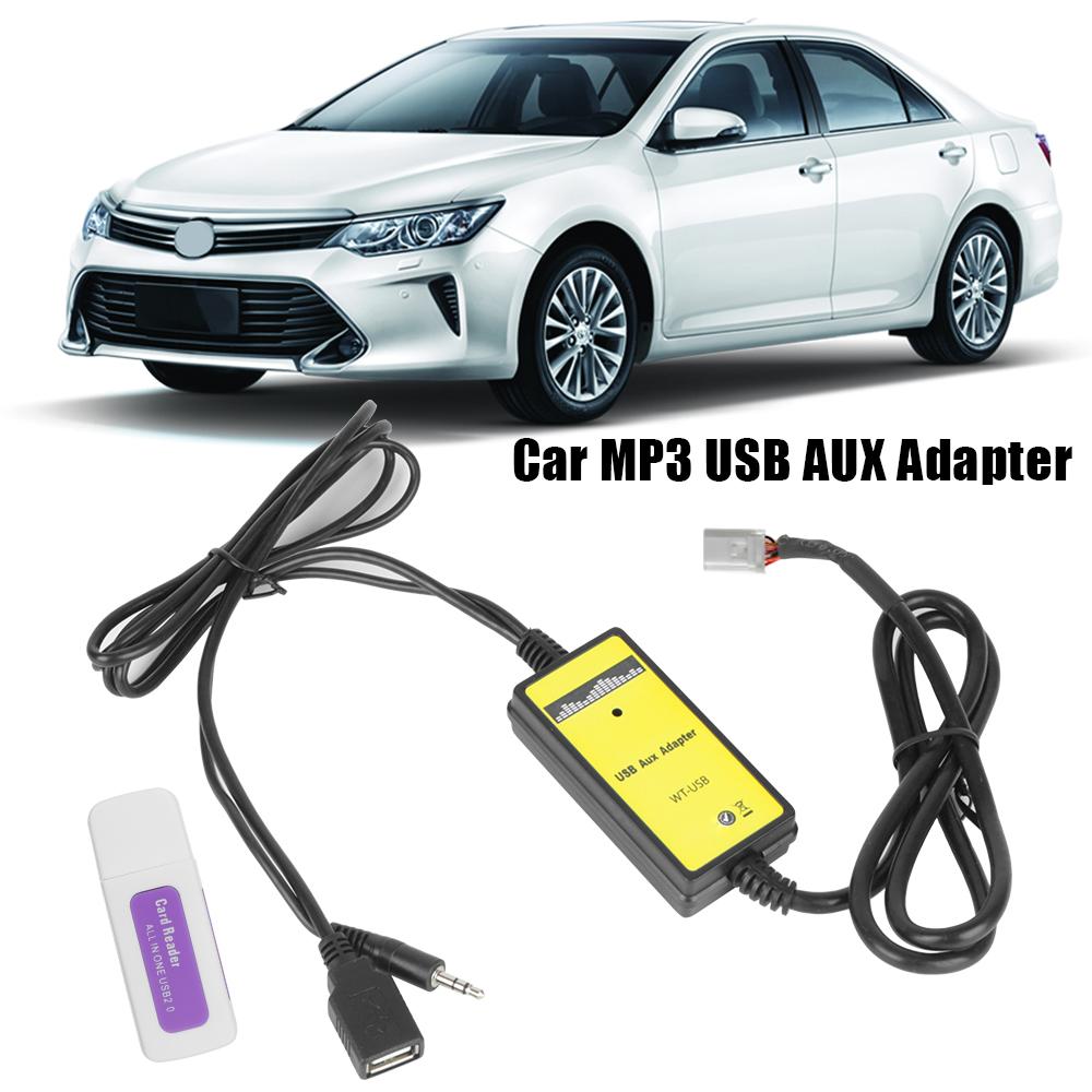

Адаптер CD-чейнджера 6 + 6Pin автомобильный MP3 USB AUX адаптер Bluetooth автомобильный комплект для TOYOTA LEXUS Corolla RAV4 Camry