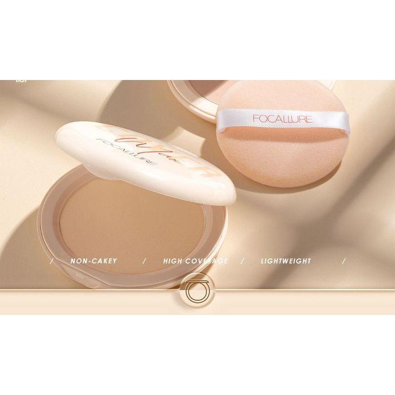 FOCALLURE - Covermax Zwei-Wege-Kuchen-gepresstes Puder - 3 Farben