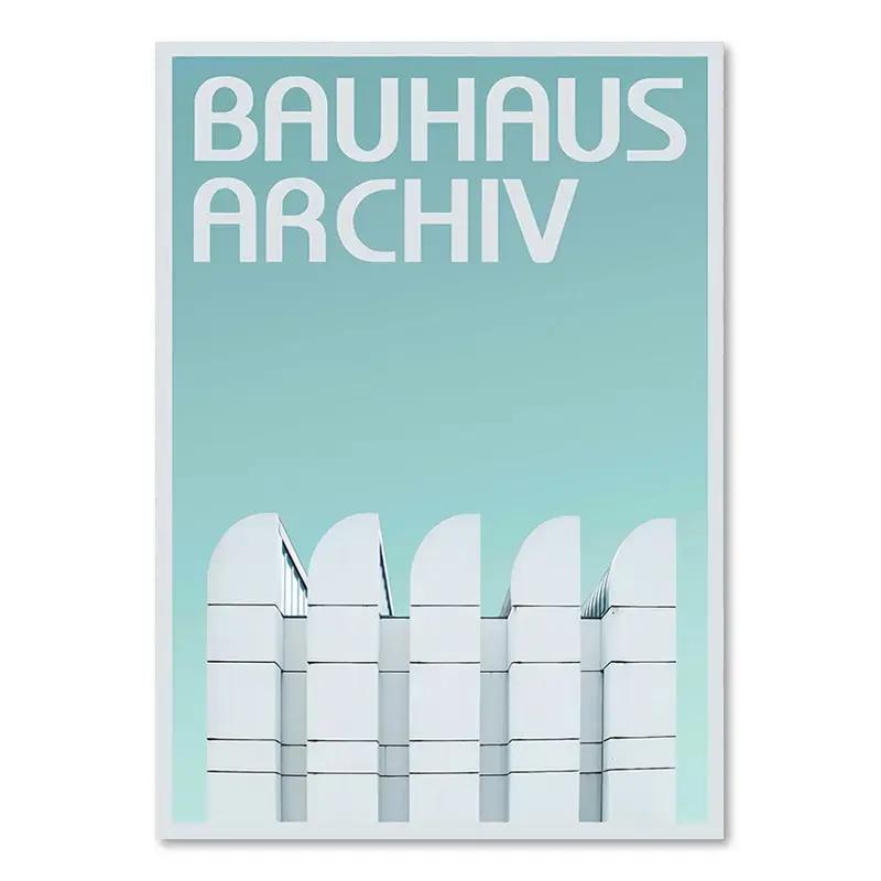 Bauhaus Illustration Lines Pattern Canvas Painting Modern Nordic Abstract Wall Art Posters and Prints Pictures Living Room Decor
