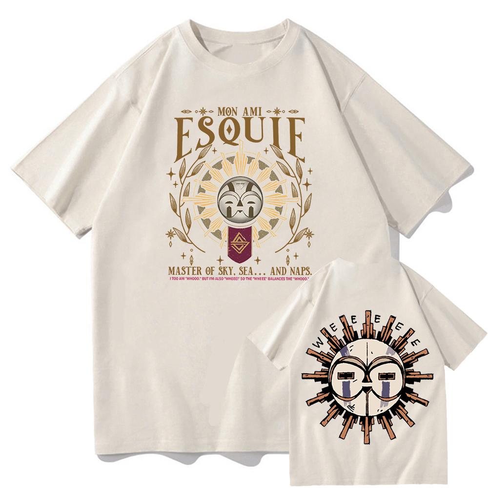 Clair Obscur Expedition 33 T Shirts Expedition 33 Esquie Resin Suncatcher Graphic Tee Men Women Fashion Harajuku Cotton Y2K Tops
