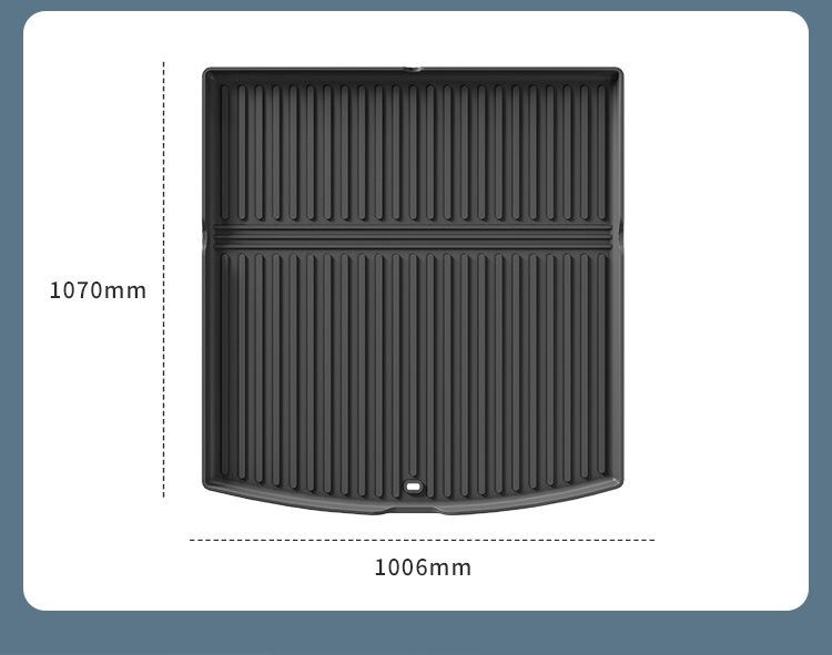 Eco-friendly TPE Trunk Mat for 25 Baojun Xiangjing Cars - Anti-dirty Tail Box Mat