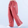 Womens High-Waisted Loose Fit Streetwear Jogger Pants Winter Comfortable Wide Leg Sweatpants