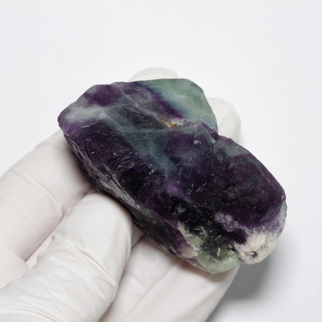stone Natural mineral fluorite crystal rough 58x41x36mm [N2 Natural] / (11 "one-of-a-kind" stone approx. 129g, Origin China)