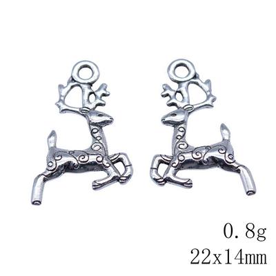 NewArrivals Charms For Jewelry Deer Christmas Day Charms Pendant Audience Bracelet Pendant