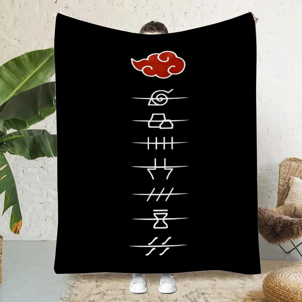 Hot Anime Narutos Itachi Akatsuki Printed Blanket Picnic Blankets Warm Blanket Soft and Comfortable Blanket Home Travel Birthday