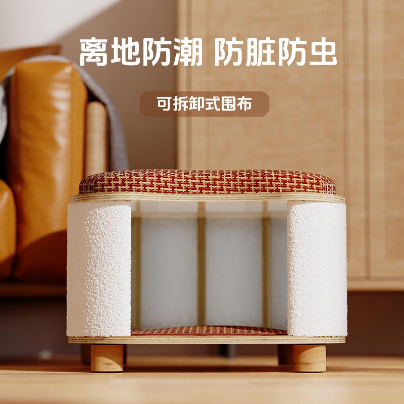 Sommer Katzennest Hocker Menschen und Katzen teilen alle Jahreszeiten universell Kätzchenhaus Haus Massivholz Sommermatte Haustierbedarf