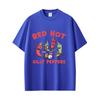 Funny Red Hot Silly Peppers Meme T Shirts Unisex Women Clothing Vintage Humor Rock Tshirt Unisexs Casual Cotton Oversized Tshirts
