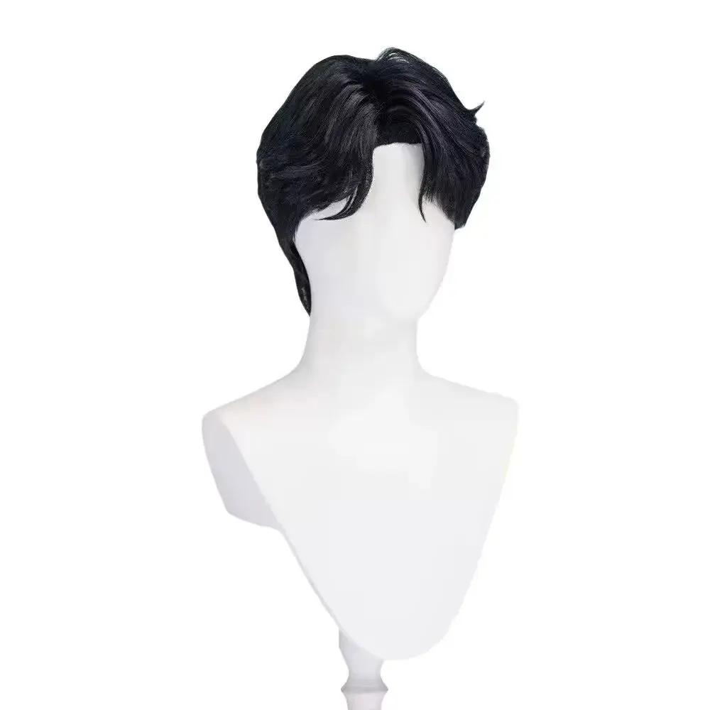 Kpop Demon Hunters Saja Boys Jinu Baby Abby Mystery Romance Cosplay Wig for Men Hair With Free Wig Cap Halloween Accessories