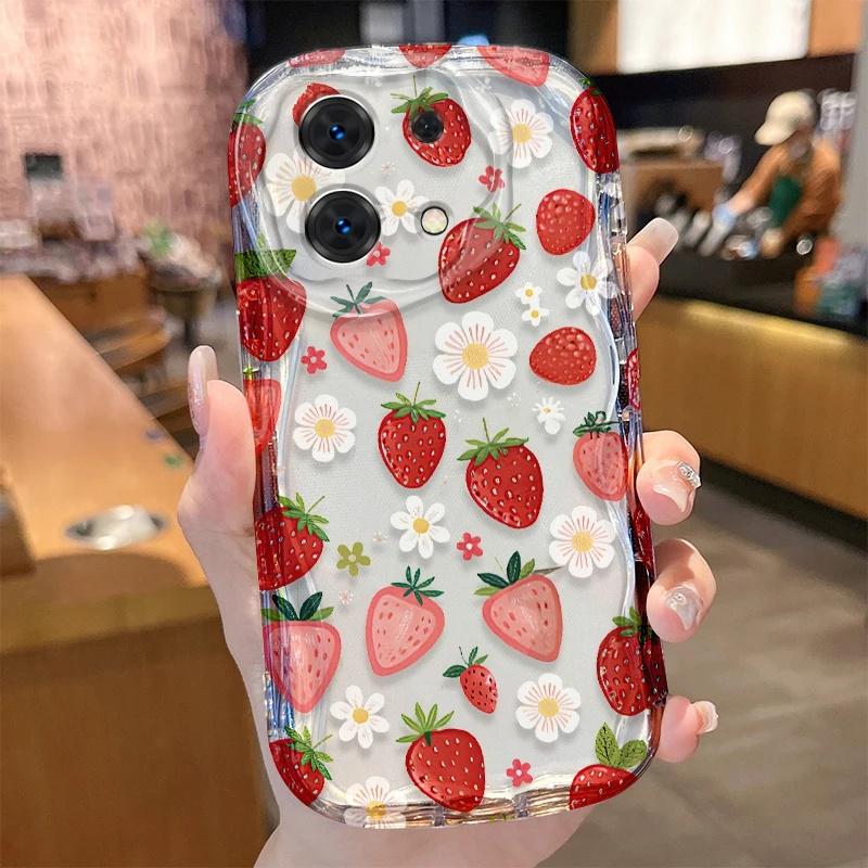 Hülle Für Huawei Honor 400 200 Pro 600 90 Lite X5C X7D X8D X9D X6B X8B X9B X5B X6C X8C X6A X8A X7A X9C Modische Erdbeerhülle