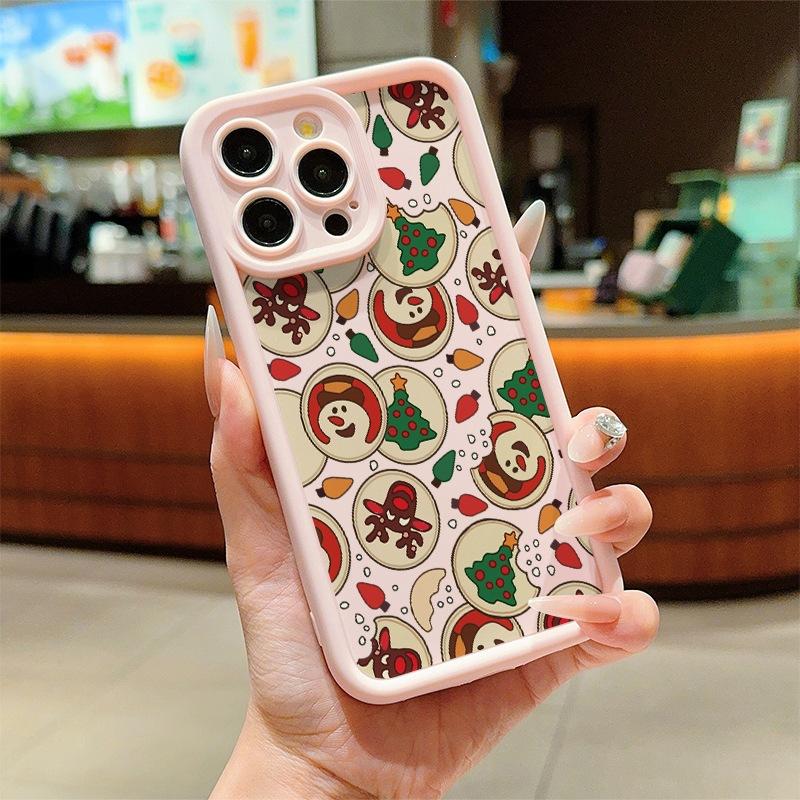 Cartoon Christmas Pattern for iPhone11/12/13 iPhone Case 14/15Promax Premium 16Pro