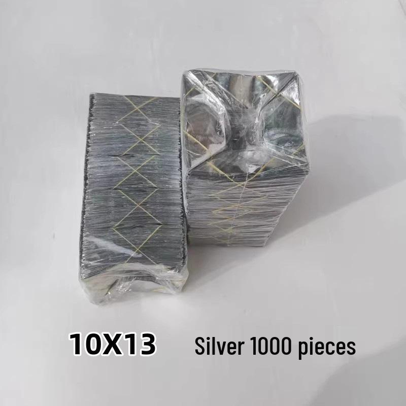 Handmade Origami Gold and Silver Ingot with Thickened Tin Foil, Semi-Finished Paper Craft