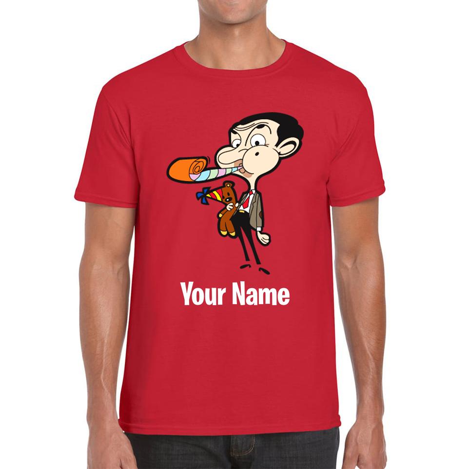 Personalised Mr. Bean Your Custom Name Unisex Mens T Shirt Womens Tops Tees 2XL