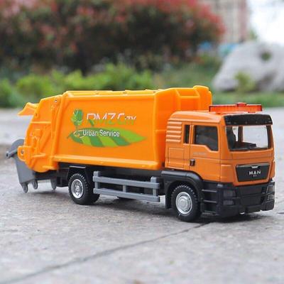 Urban Service MAN Feuerwehrauto Müllwagen 5 Zoll Simulation Druckguss & Spielzeugfahrzeug RMZ Stadt 1:64 Legierungsmodellauto-Geschenke für Kinder