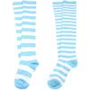 Girl's Sexy Striped Thigh High Long Socks Over The Knee Elastic Stockings