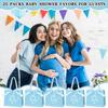 Spakon 25 Packs Baby Shower Favors for Guests Oh Baby Gifts Bag with Handles Paper Goodie Gift Bags with Ribbon for Newborn Gender Reveal
