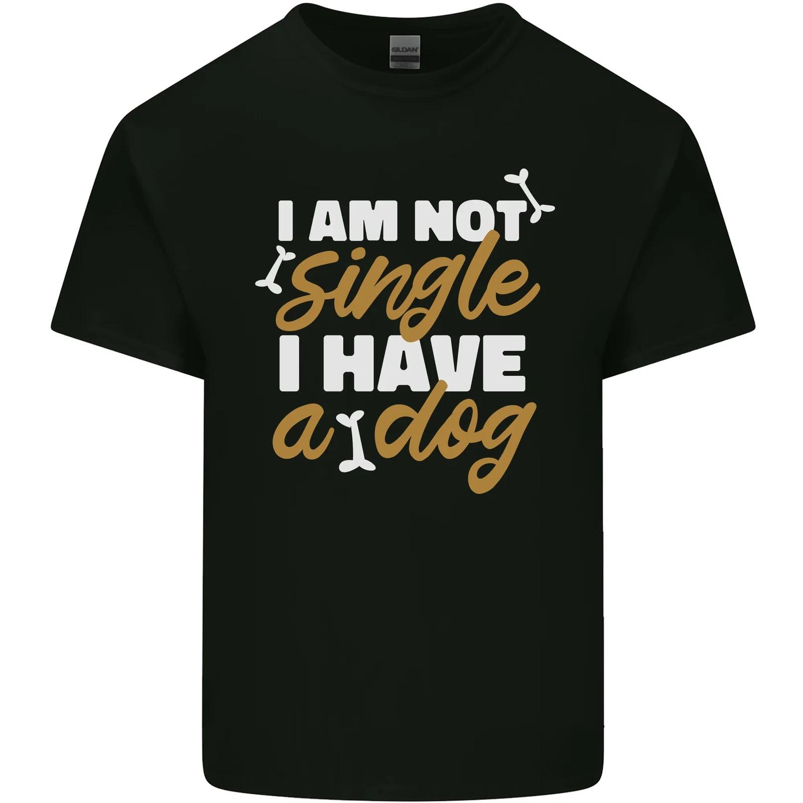Im Not Single I Have a Dog Funny Kids T-Shirt Childrens XL