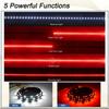 47/60" Truck Tailgate Light Bar 108 LED Single Row Light Strip with Red Running Brake Lights Turn Signal White Reverse Light
