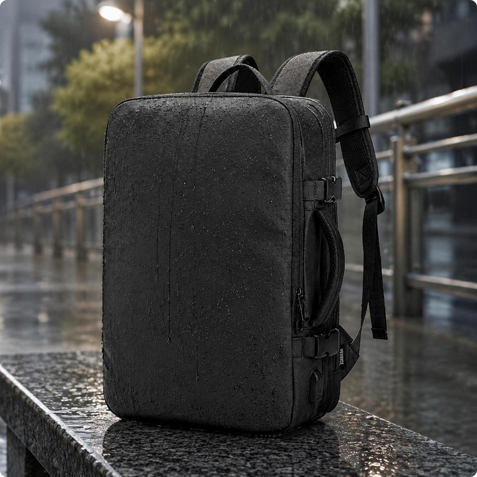 Waterproof Business Backpack MultiFunctional Expandable Laptop Large Capacity Luggage Gear