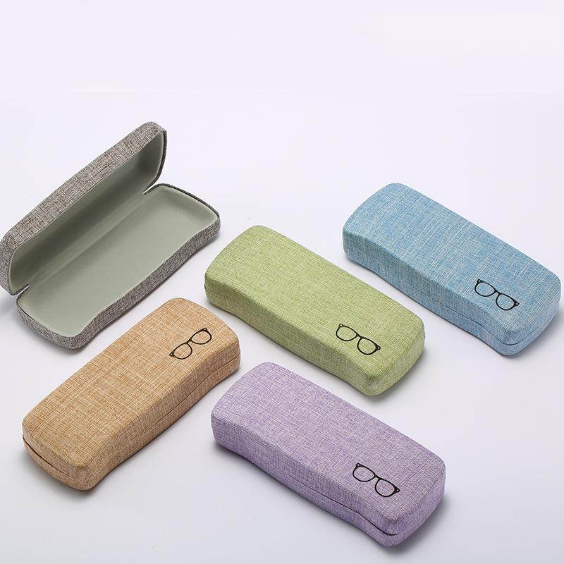 Japanese Cotton And Linen Square Retro Glasses Case, Myopia Glasses Box, Literary Small And Fresh Student Creative Iron Box Flat Mirror
