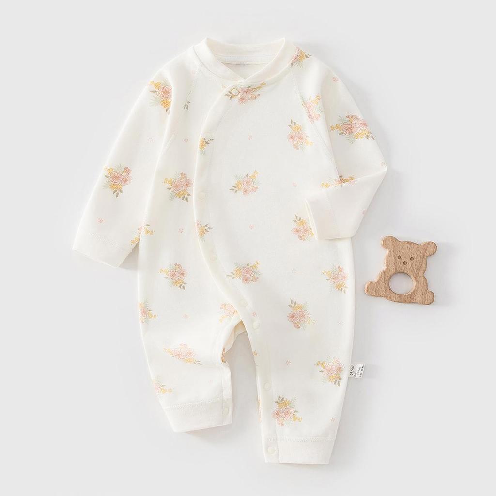 Pure Cotton Long Sleeve Baby Jumpsuit for Newborns and Toddlers - Spring, Autumn, Winter