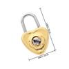 6Sets Mini Heart Padlock Zinc Alloy Vintage Decorative Lock for Diary Jewelry Box Luggage Small Cute Love Symbol Keyed Padlocks