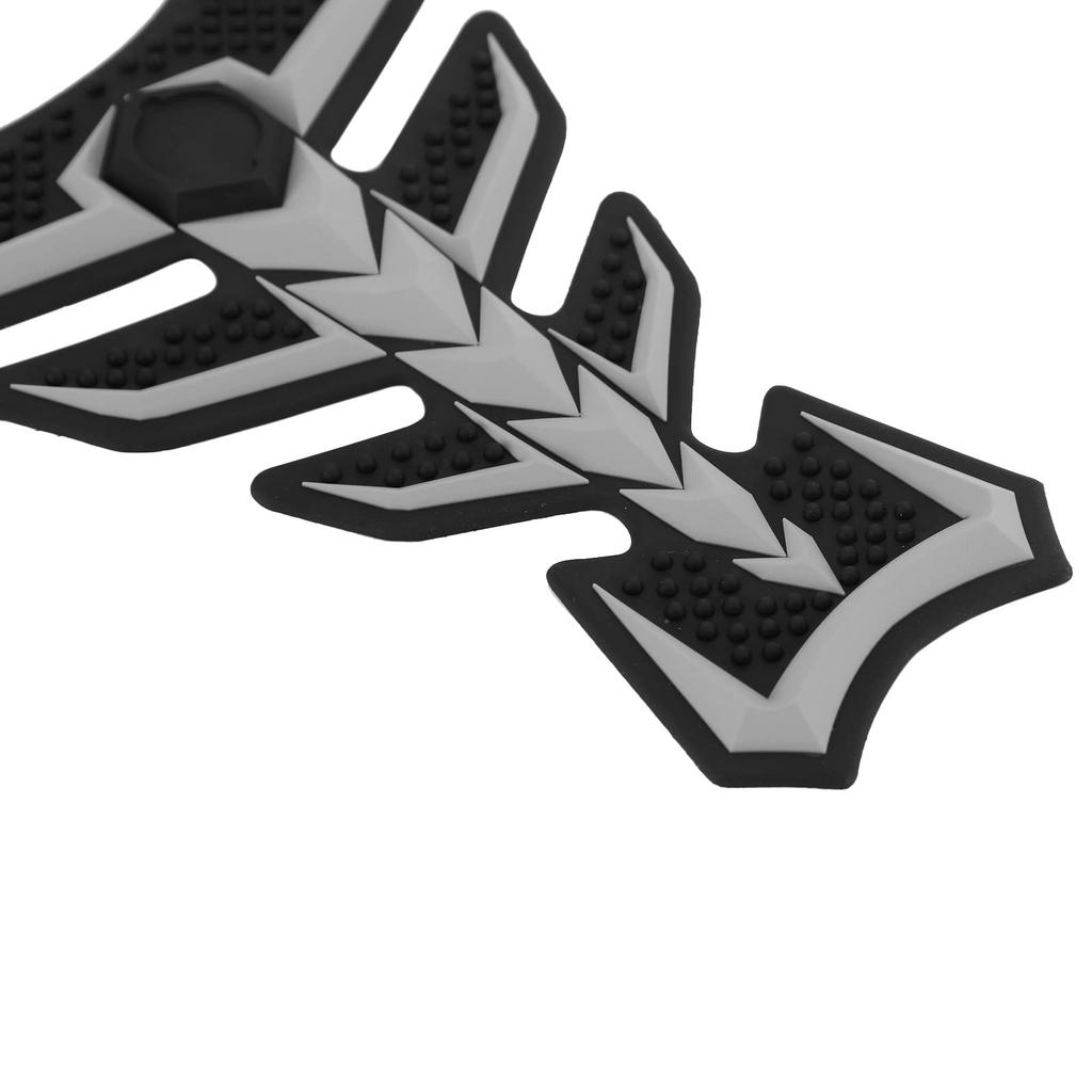 Bruce & Shark (Bruce Shark) Scratch-Resistant 3D Tank Pad Cover Protector For Honda Kawasaki Suzuki Yamaha , grays