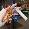 Creative Luminous Mechanical Bear Keychain - Colorful Night Light Pendant for Schoolbags