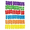 60Pcs Colorful Replacement Checkers Strategy Board Game Chess Pieces Wood Pegs for Tabletop Markers Board Game