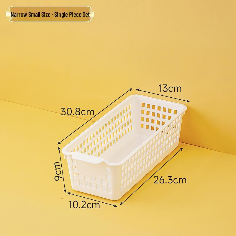 

Multi-purpose Plastic Storage Basket for Kitchen, Cabinet, Wardrobe, Clothes, Toys, and Dormitory