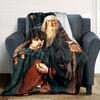 1pc Gandalf Lord of the Rings Flannel Blanket Soft Warm Throw for Home, Office, Travel, All-Season Cozy Bedding GiftL1153