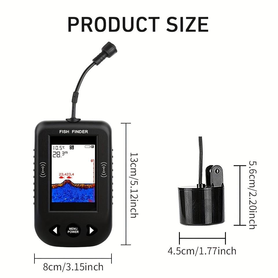 Portable Fish Finder Fishing Sonar Sounder High Quality Color HD screen Wired Alarm Transducer Fishfinder Fishing Echo Sounder