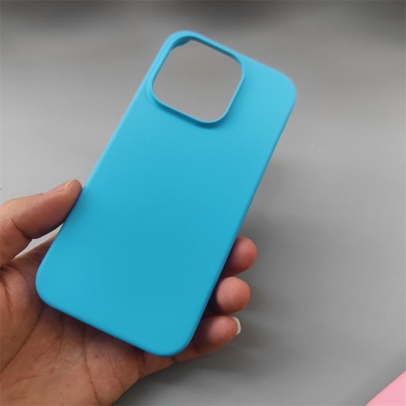 Matte Transparent Frameless Case for iPhone 13 14 15 16 Pro Max Plus Heat Dissipation Broderless Ultra Thin PC Shockproof Cover
