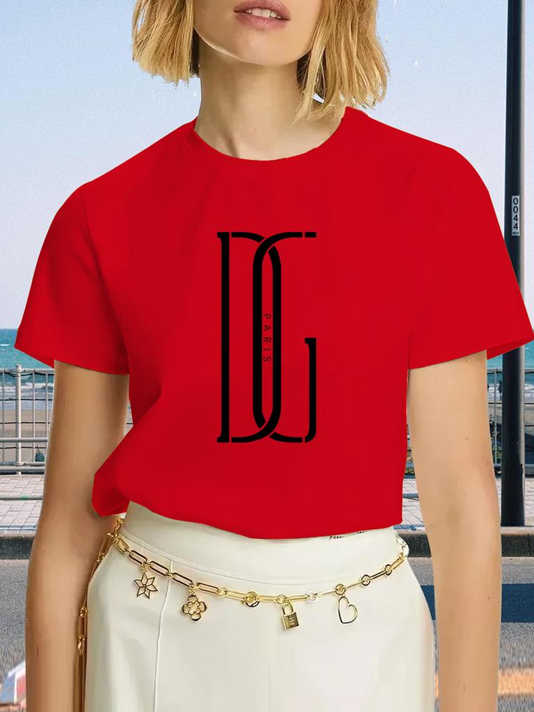 Women '90s Trend Cute Fashion Graphic Cartoon Short Sleeve Summer Street Y2K Shirt Printed T-shirt Clothing White Tops