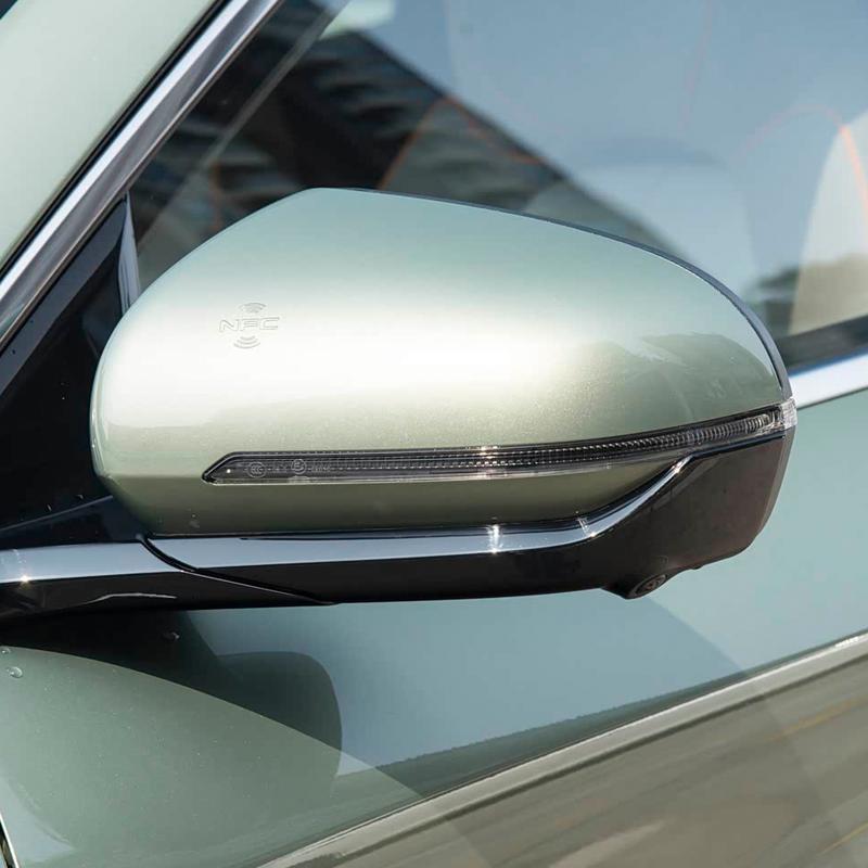 DinCh Für BYD ATTO 3 Yuan Plus Seitenrückspiegelabdeckung Rückspiegeldeckel Schale Blinkerglasbasis