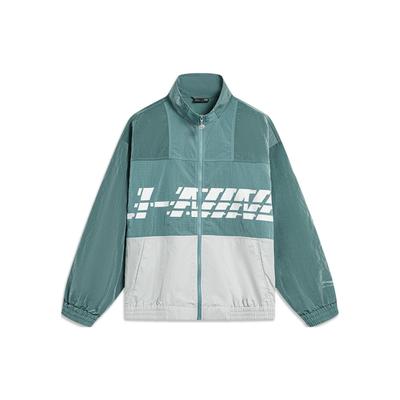 Li Ning Color Block Letter Print Loose Jacket Men Jacket Frost-Green Lime AJDT405-4
