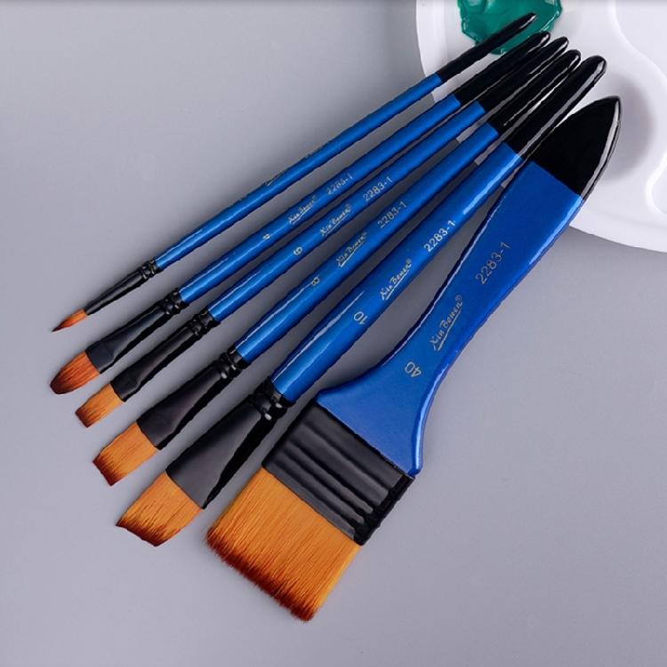 3 Set Nylon Hair Painting Brush Artist Paint Brush Watercolor Acrylic Paint Brush Drawing Supplies for Oil Painting