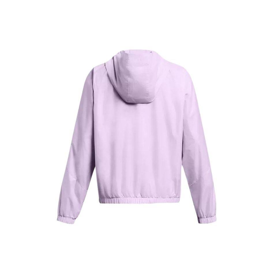 Under Armour Sport Hooded Printed Logo Raglan Long Sleeve Jacket Women Jacket Lavender-Purple 1383998-515