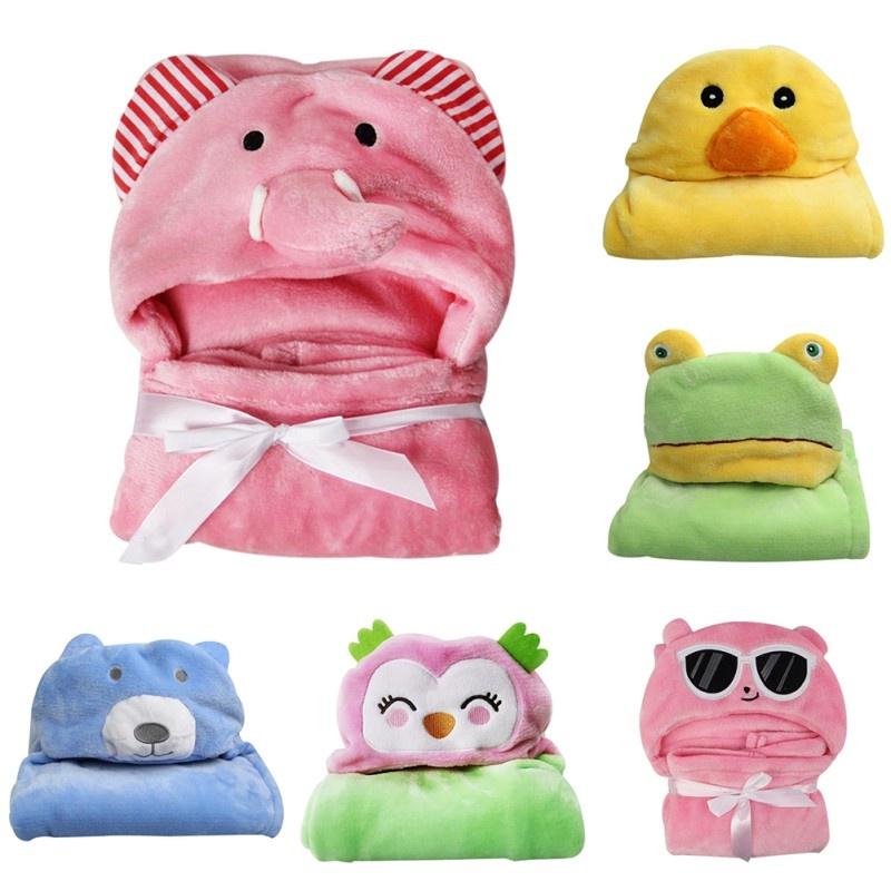Lot 3 Capes De Bain Bébé à Capuche – Serviette Bambou Ultra Absorbante, Sortie De Bain Enfant 0-3 Ans – Motifs Animaux Mignons