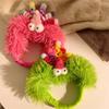 Mädchen Cartoon Stirnbänder Lustiger Clown Fell Kopfschmuck Breite Haarbänder Accessoires Frühling Haarbänder Geburtstagsparty