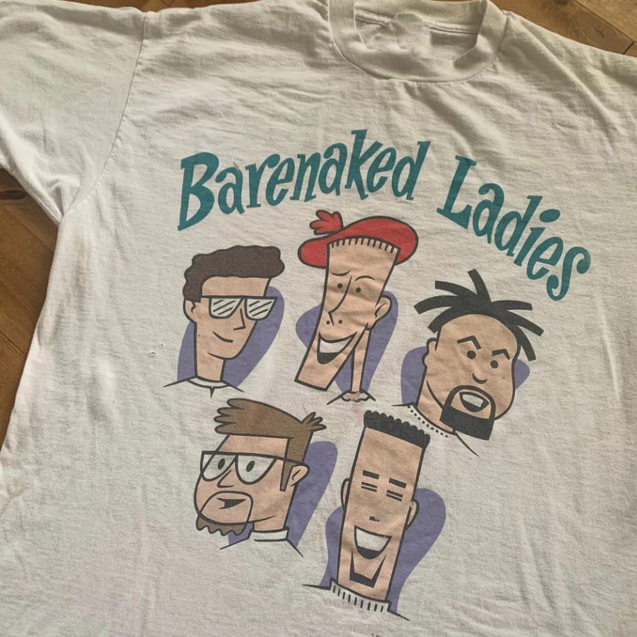 Vintage 1993 Barenaked Ladies Band Tshirt size S5XL Unisex T-Shirt S