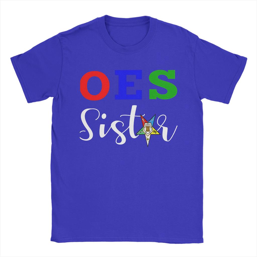 Unisexs Oes Order Of The Eastern Star Sistar Sisterhood T Shirts Cotton Top Tees Shortsleeved Tshirt Crew Neck Tshirt Plus Size
