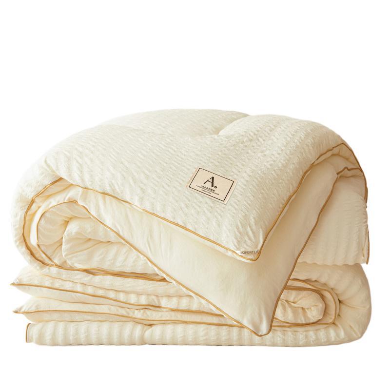 Class A Antibacterial Soybean Fiber All-Season Quilt: Cool Summer Duvet-Insert & Cozy Winter Quilt for Student Dorms