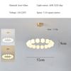 Nordic Modern Living Room Pendant Light Designer Simple LED Bedroom Circular Personalized Dining Room Pearl Necklace Light