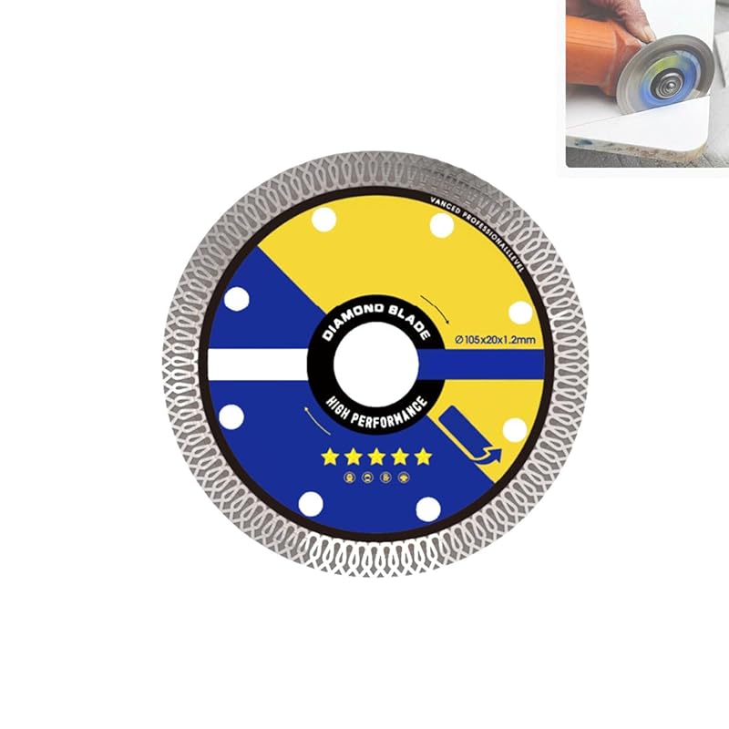 

Супертонкие диски для резки керамической плитки, многофункциональные супертонкие алмазные лезвия для резки фарфора, инструмент для резки нефрита, плитки, мрамора (2PCS) 1PCS