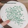 Celebrity Acrylic Nail Decor Mix: Irregular, Super Shiny, Small White Flat Bottom Drills