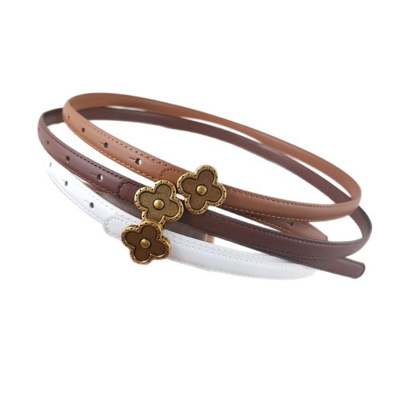 Womens Genuine Leather Waist Strap With Alloy Buckle For Formal And Casual Styles