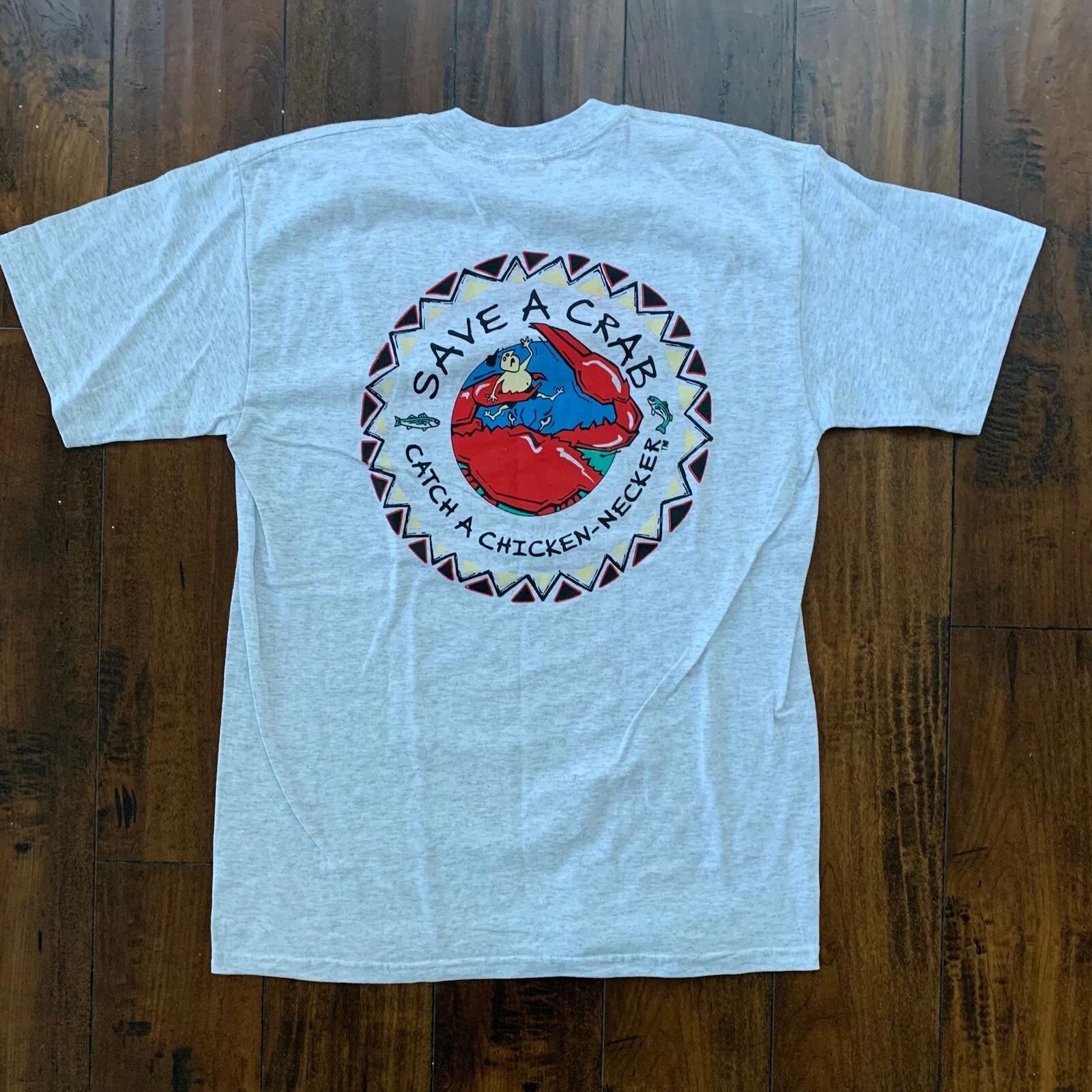 

Save A Crab Vintage T Shirt Sea Food Ocean Maryland Rock Hill Promo Rap Cute 4XL