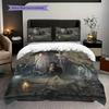 Fantasy Wizard Adventure Set Threepiece Set 1 Duvet Cover 2 Pillowcase Without Core Soft And Comfortable Christmas Birthday Gift
