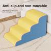 3/4/5  Puppy Stairs Foam Pet Secure Stairs Ramps Non-Slip Ladder Dogs Pets Protect Older Dogs Pet with Joint Pain Sofa Bed Ladde